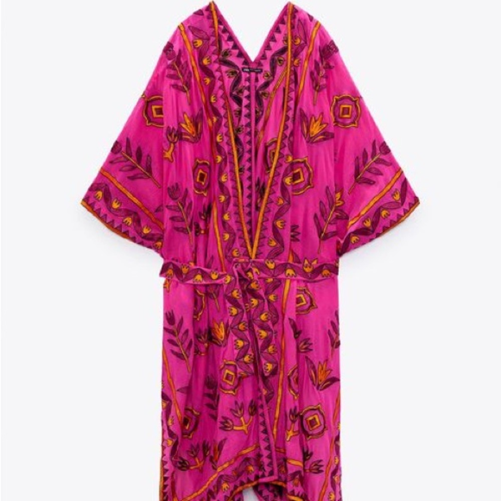 Zara Embroidered Kimono